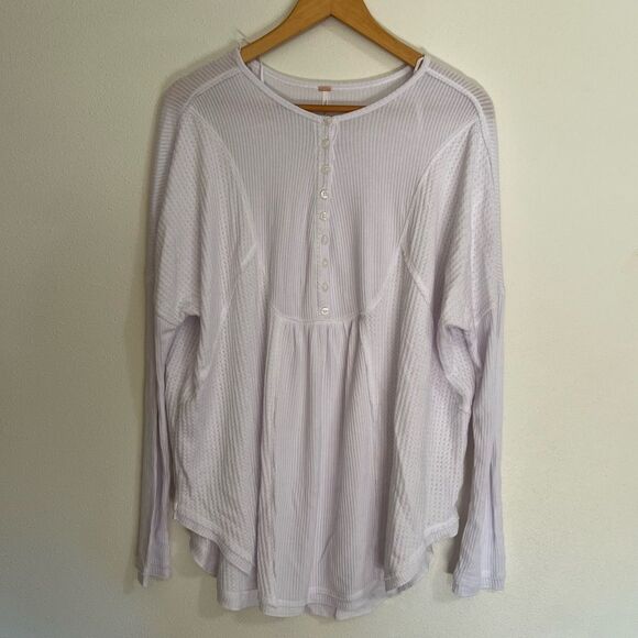 Free People Long Sleeve Tee - White - Picture 1 of 12